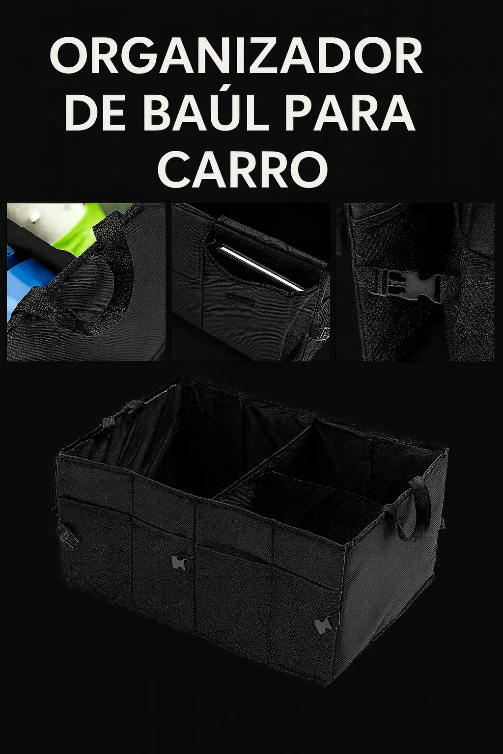 ¡ORGANIZADOR DE BAUL PARA CARRO!