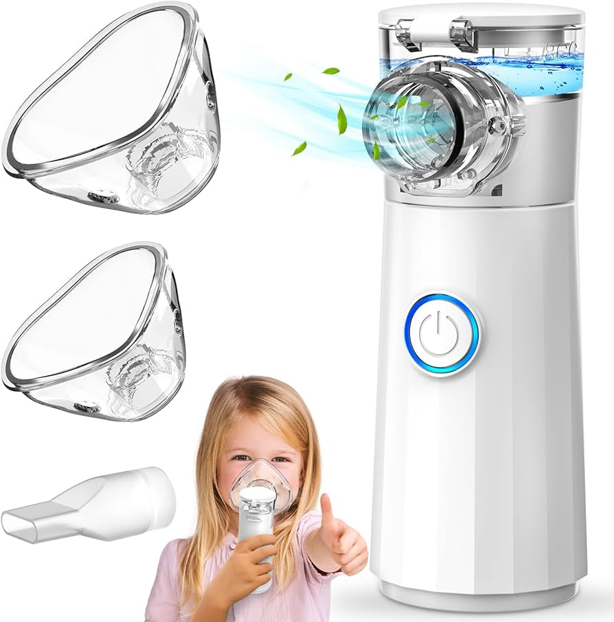 NEBULIZADOR PORTÁTIL - ¡Alivio respiratorio inmediato en la palma de tu mano!