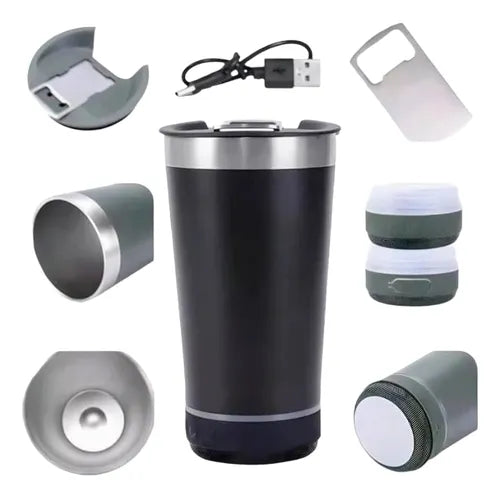 ¡VASO TERMICO CON BOCINA!