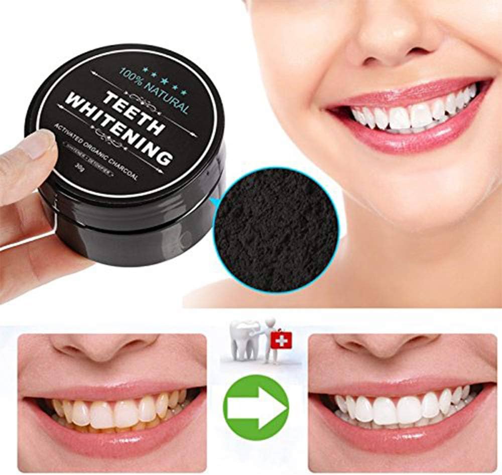 BLANQUEADOR DENTAL DE CARBON EN POLVO - ¡El secreto para una sonrisa más blanca!