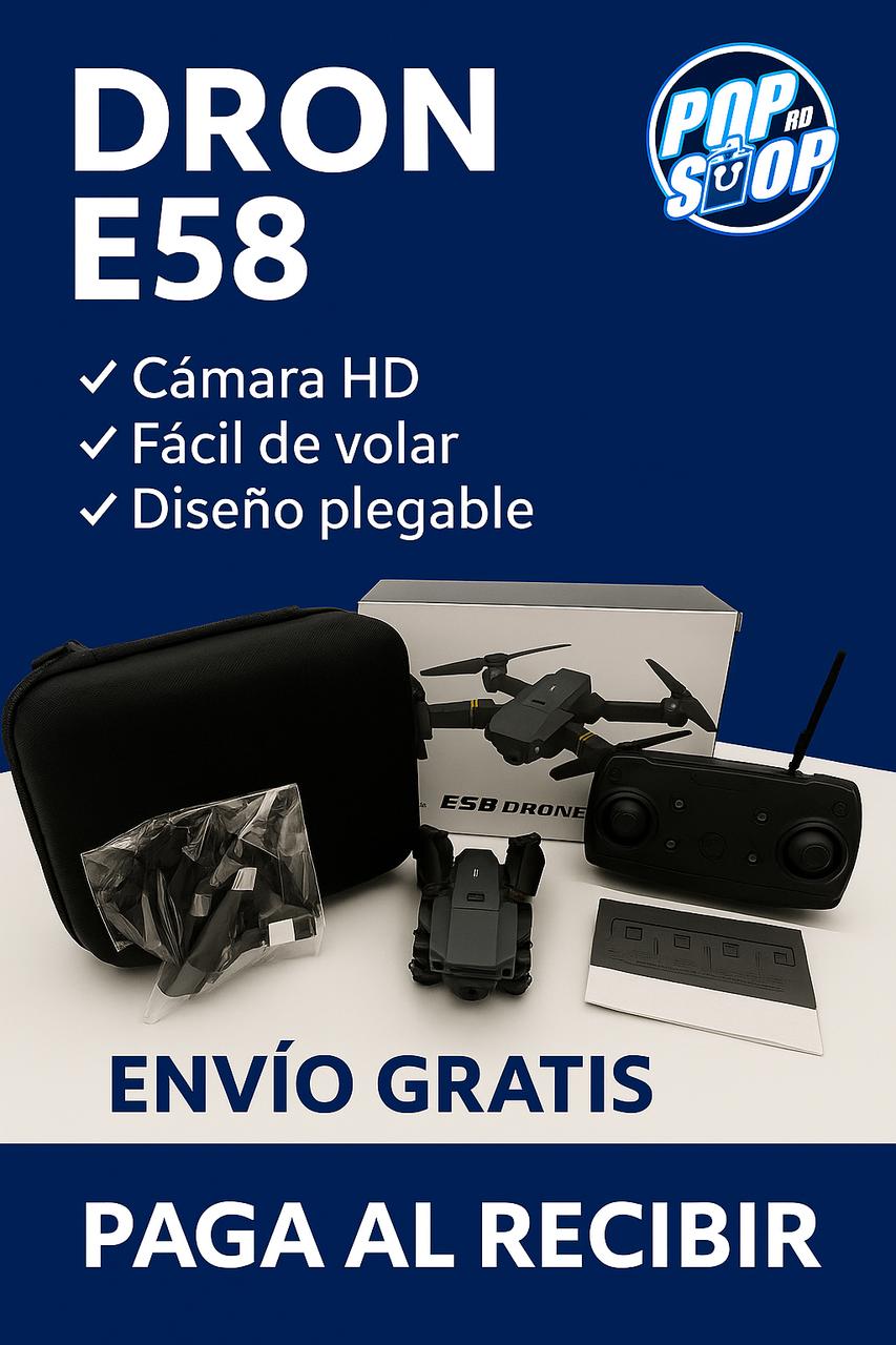DRON E58 - ¡Un dron fácil de usar, para que volar sea tu nueva pasión!