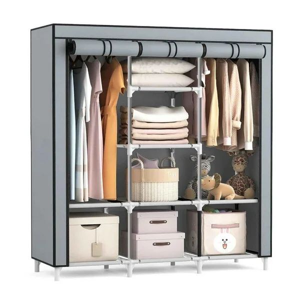 COMBO SÚPER ORGANIZACIÓN - ¡Closet de tela grande + zapatero de 9 niveles!