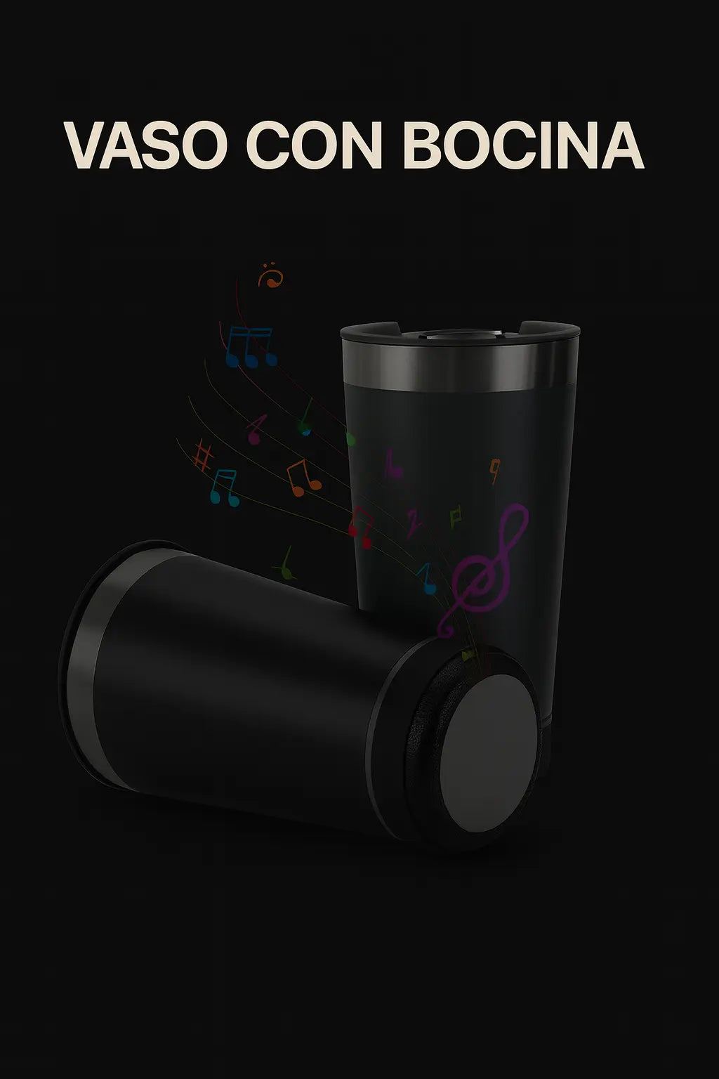 ¡VASO TERMICO CON BOCINA!