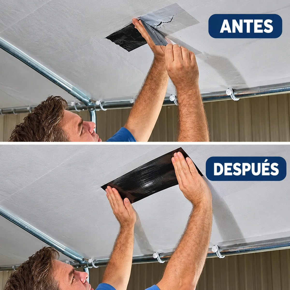 cinta impermeable ¡Sella goteras, hoyos y fugas en segundos y sin herramientas!