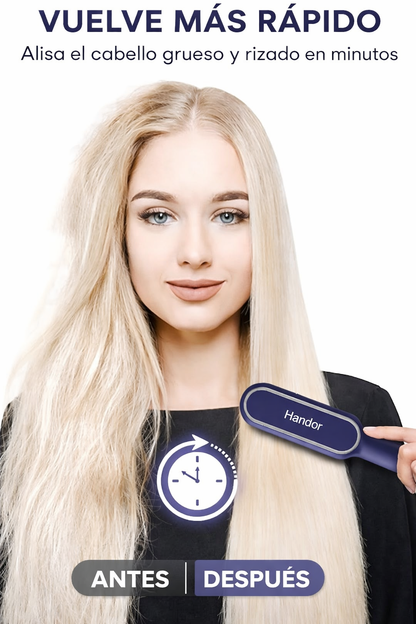 Cepillo Alisador – ¡Peina y alisa en un solo paso!