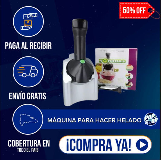 MÁQUINA PARA HACER HELADO - ¡Convierte frutas en helado al instante!