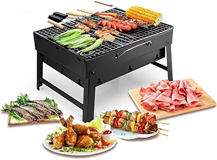 BBQ PEQUEÑO PORTATIL - ¡Perfecto para picnics, camping, o cualquier ocasión!