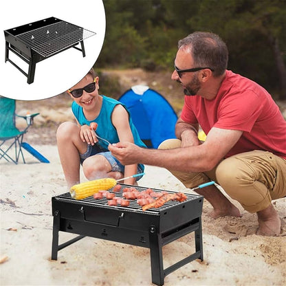 BBQ PEQUEÑO PORTATIL - ¡Perfecto para picnics, camping, o cualquier ocasión!