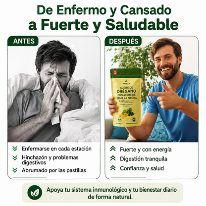 Cápsulas de Orégano ¡Bienestar natural!