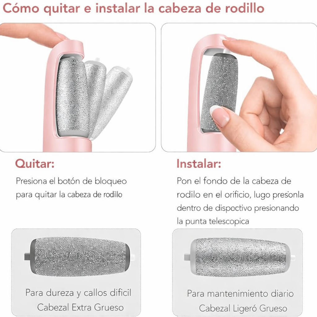 REMOVEDOR DE CALLO ELÉCTRICO ¡Pies suaves en minutos!