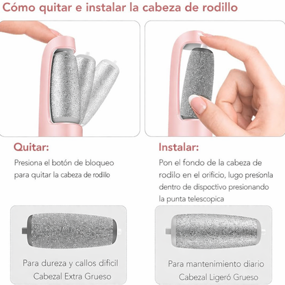 REMOVEDOR DE CALLO ELÉCTRICO ¡Pies suaves en minutos!