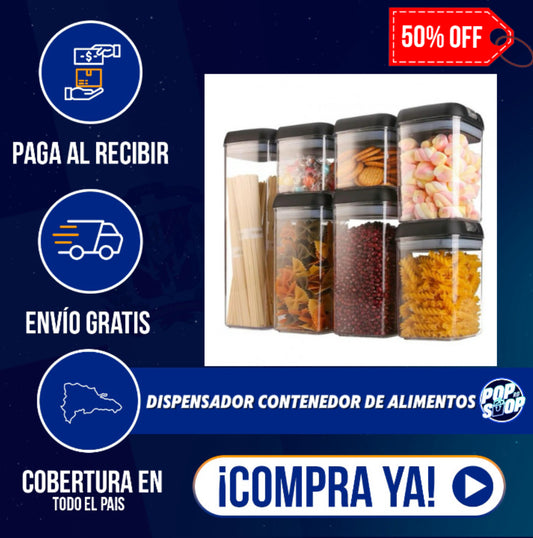 DISPENSADOR CONTENEDOR DE ALIMENTOS - ¡Organización y frescura!