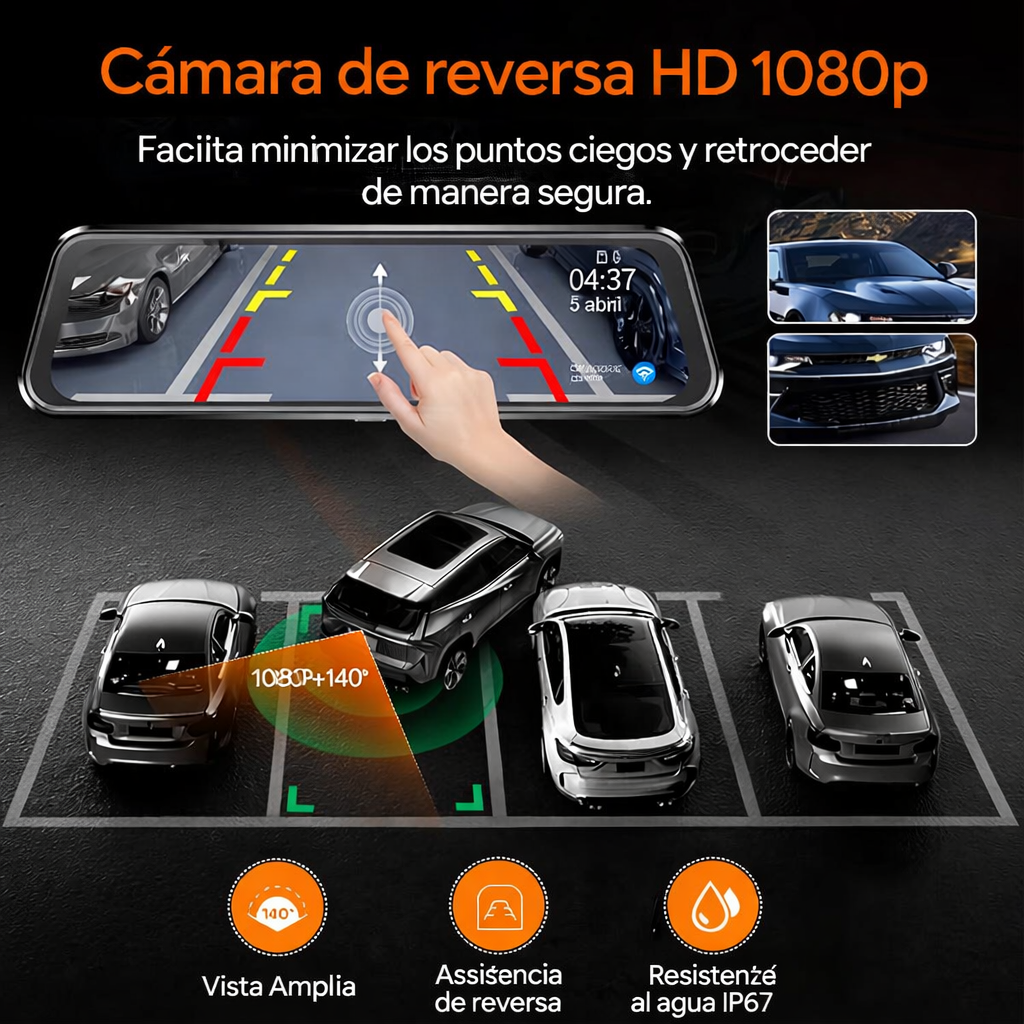 Cámara para Carro 3 en 1  ¡Seguridad 24/7 en Cada Viaje!