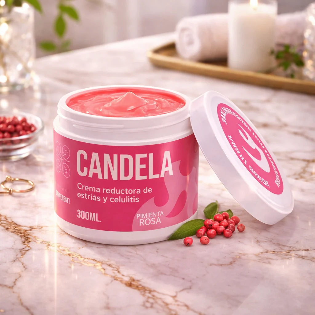 Candela ¡Piel Más Firme, Estrías Menos Visibles!