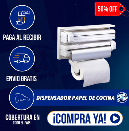 DISPENSADOR PAPEL DE COCINA - ¡Orden y comodidad al alcance de tu mano!