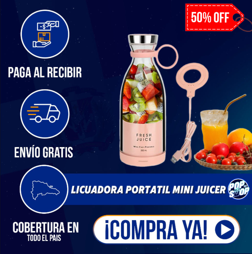 LICUADORA PORTATIL MINI JUICER - ¡Lleva tu energía a todas partes! 🥤