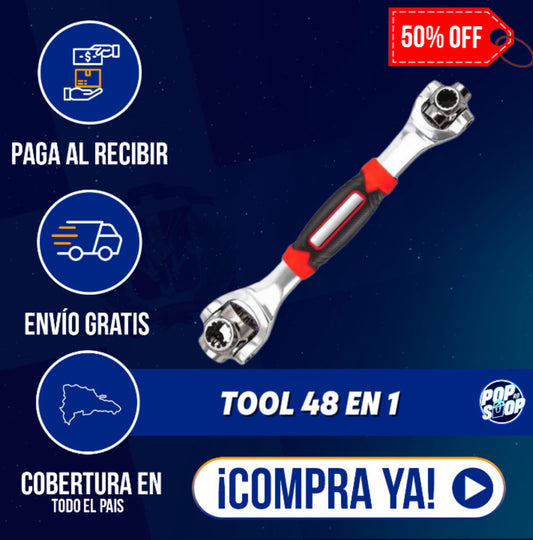 TOOL 48 EN 1 - ¡La única llave que necesitas para cualquier reparación!