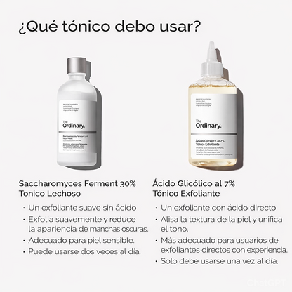 THE ORDINARY GLYCOLIC (2x1)  ¡Piel Suave y Luminosa!