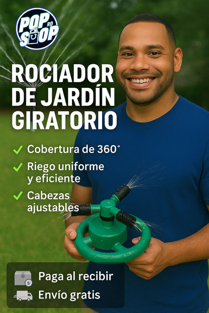 ROCIADOR GIRATORIO PARA JARDÍN- ¡Ahorra agua y tiempo con tecnología de riego giratorio!