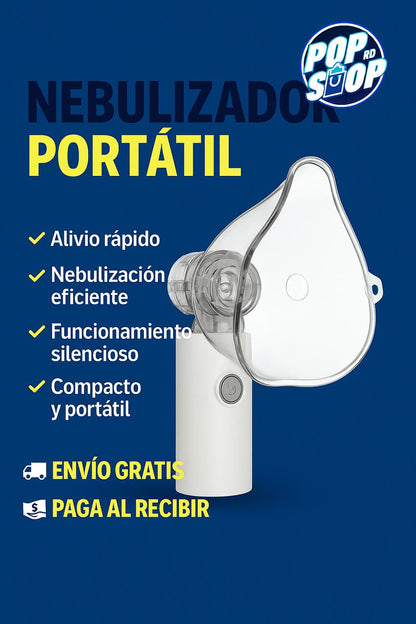 NEBULIZADOR PORTÁTIL - ¡Alivio respiratorio inmediato en la palma de tu mano!