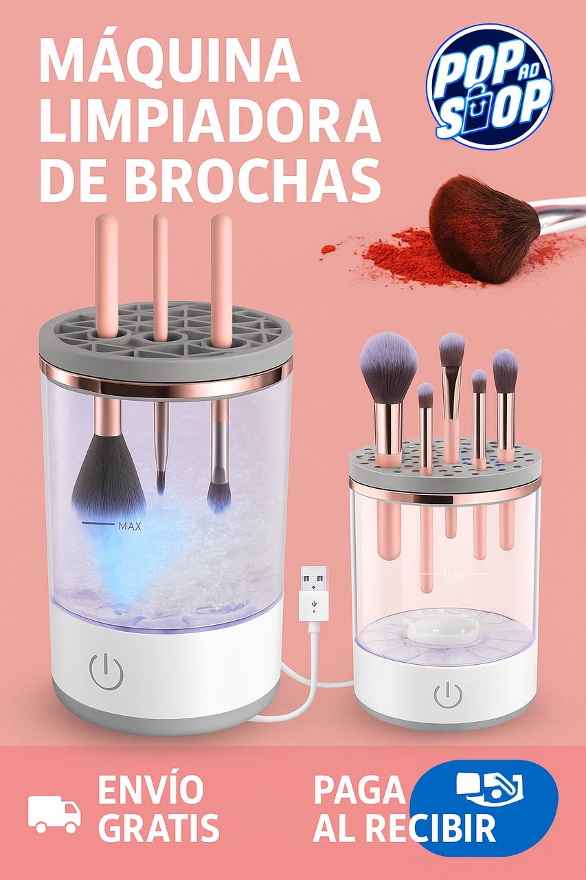 MÁQUINA LIMPIADORA DE BROCHAS - ¡Brochas como nuevas, ¡sin esfuerzo y en un instante!