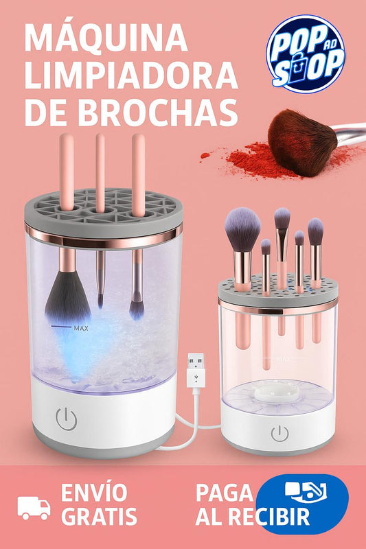MÁQUINA LIMPIADORA DE BROCHAS - ¡Brochas como nuevas, ¡sin esfuerzo y en un instante!