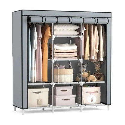 COMBO SÚPER ORGANIZACIÓN - ¡Closet de tela grande + zapatero de 9 niveles!