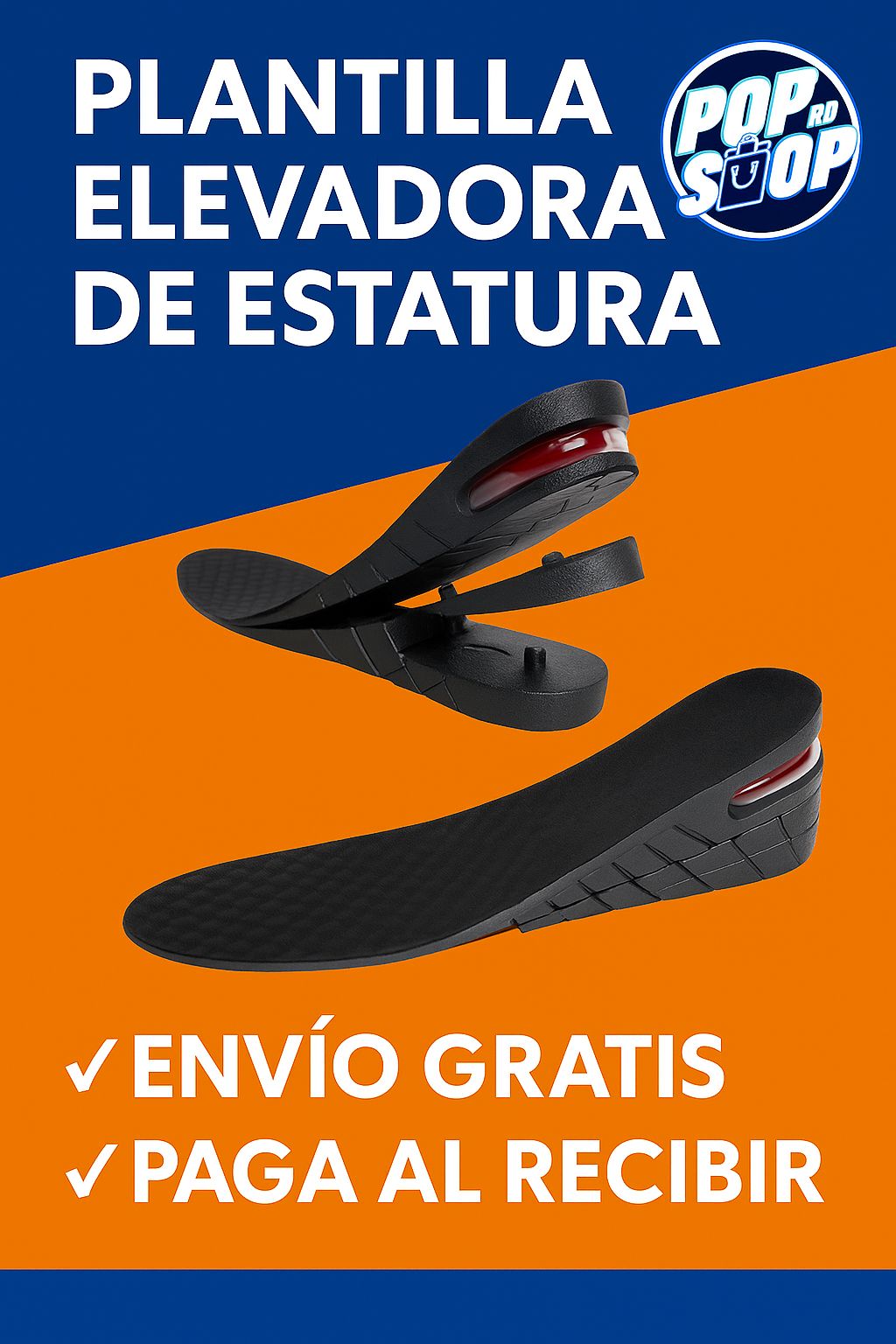 ¡PLANTILLA ELEVADORA DE ESTATURA!