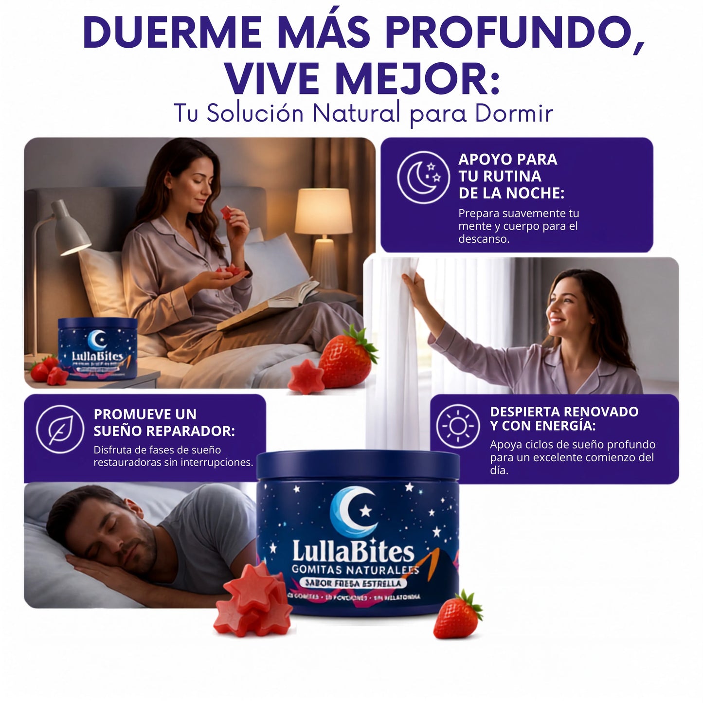 LullaBites ¡Gomitas naturales para Dormir!