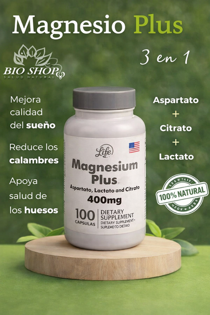 Magnesium Plus Complex  ¡Más energía, menos cansancio!