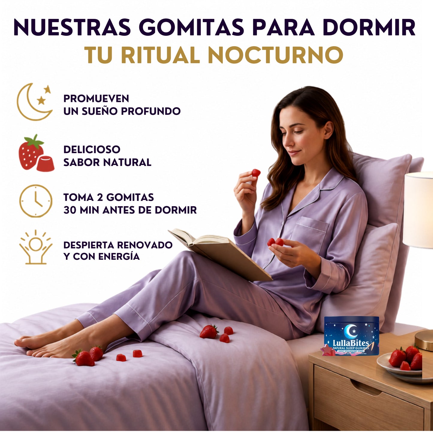 LullaBites ¡Gomitas naturales para Dormir!