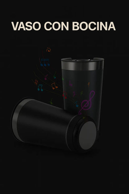 ¡VASO TERMICO CON BOCINA!