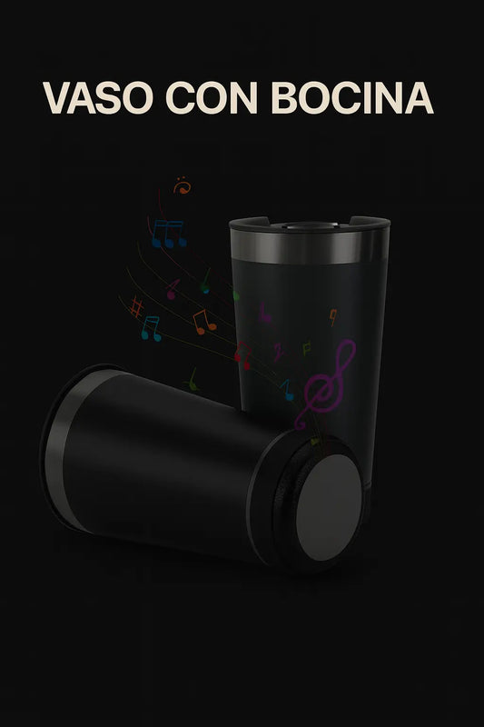 ¡VASO TERMICO CON BOCINA!