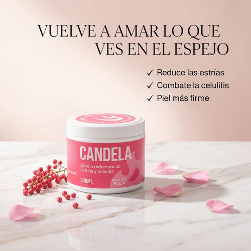 Candela ¡Piel Más Firme, Estrías Menos Visibles!
