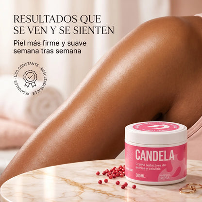 Candela ¡Piel Más Firme, Estrías Menos Visibles!