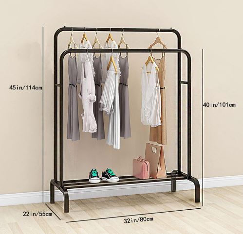 PERCHERO DOBLE MULTIFUNCIONAR -  ¡Práctico, elegante y cómodo para tu hogar!
