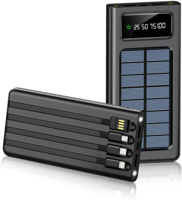 ¡POWER BANK CON CARGA SOLAR!